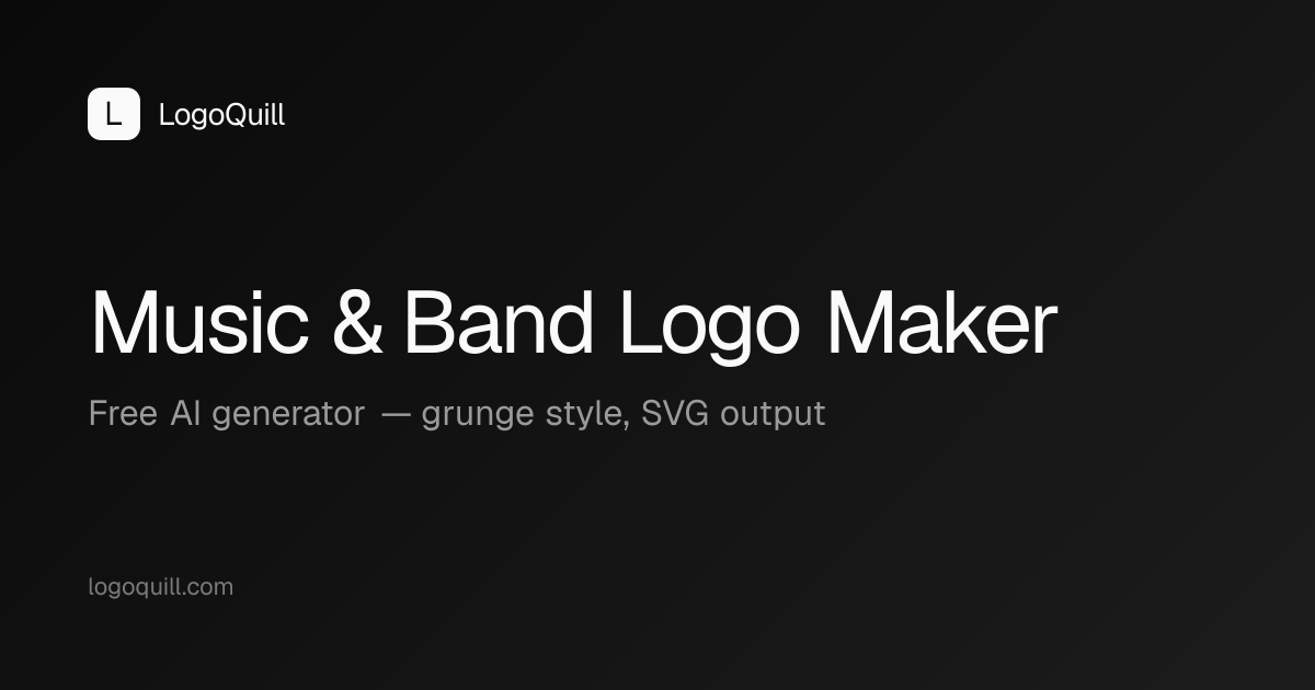 Music & Band Logo Maker — Free AI Generator | LogoQuill
