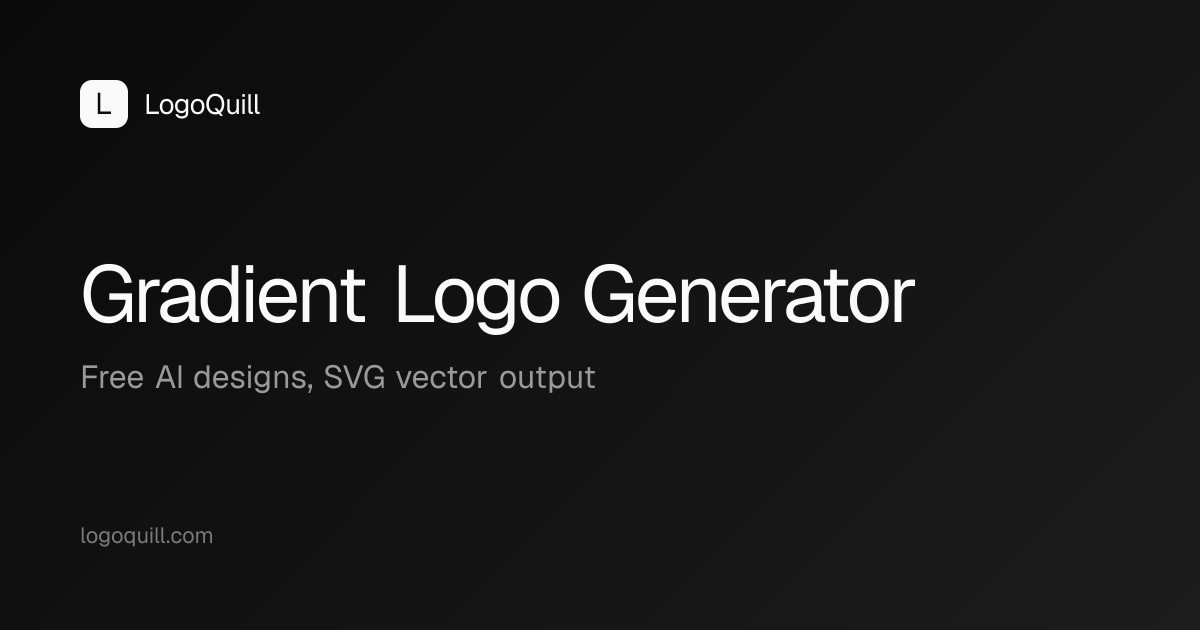 Gradient Logo Generator — Free AI Designs | LogoQuill